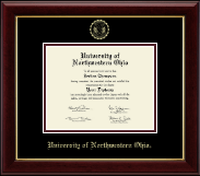 University of Northwestern Ohio Gold Embossed Diploma Frame in Gallery