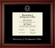 University of Northwestern Ohio Silver Embossed Diploma Frame in Cambridge