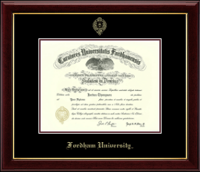 Gold Embossed Diploma Frame 