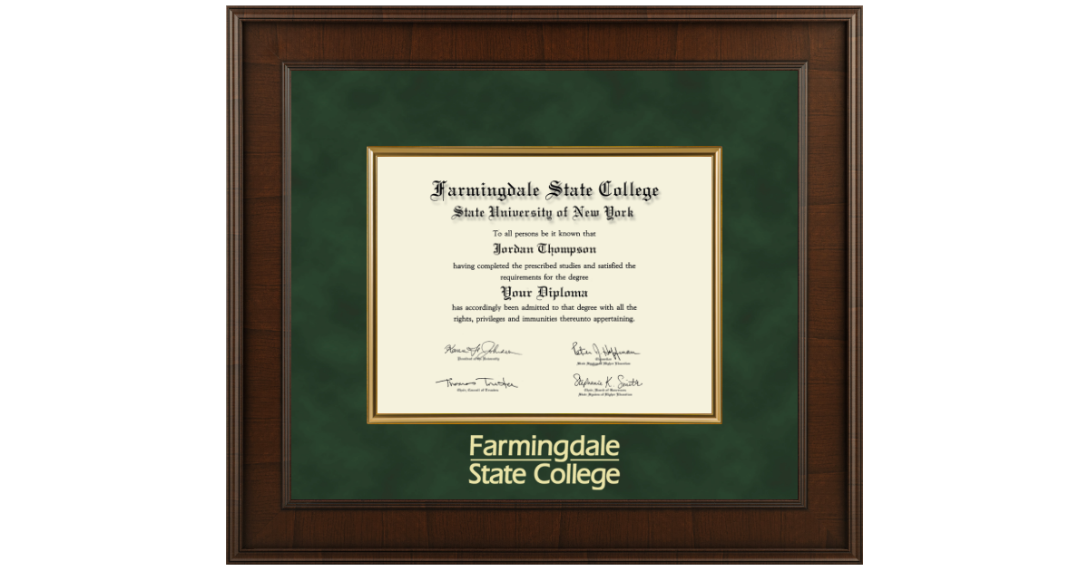 Presidential Edition Diploma Frame in Madison Farmingdale State