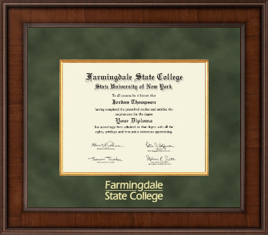 Farmingdale State College diploma frame - Presidential Edition Diploma Frame in Madison