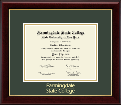 Farmingdale State College diploma frame - Gold Embossed Diploma Frame in Gallery