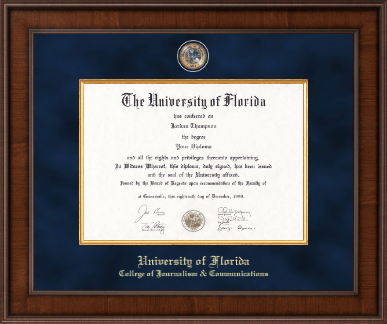 University of Florida diploma frame - Presidential Masterpiece Diploma Frame in Madison
