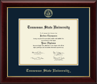 Tennessee State University diploma frame - Gold Embossed Diploma Frame in Gallery