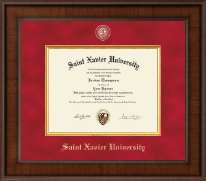 Saint Xavier University Presidential Masterpiece Diploma Frame in Madison
