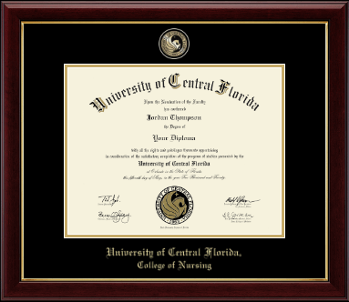 University of Central Florida diploma frame - Masterpiece Medallion Diploma Frame in Gallery