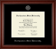 Northeastern State University Silver Embossed Diploma Frame in Cambridge