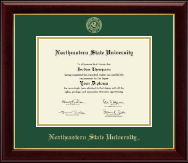 Northeastern State University diploma frame - Gold Embossed Diploma Frame in Gallery