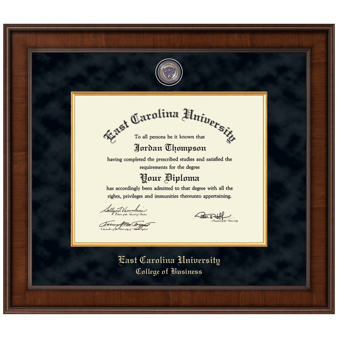 ECU College of Business Diploma Frames Church Hill Classics