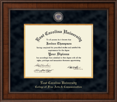 East Carolina University diploma frame - Presidential Masterpiece Diploma Frame in Madison