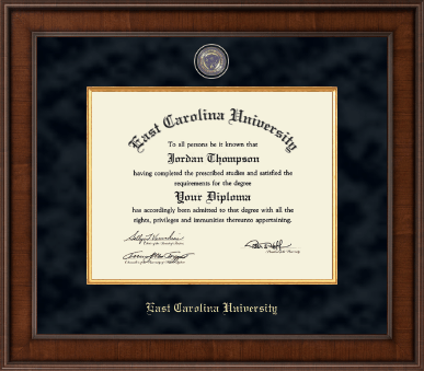 East Carolina University diploma frame - Presidential Masterpiece Diploma Frame in Madison