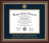 Northern Arizona University diploma frame - Gold Engraved Medallion Diploma Frame in Hampshire