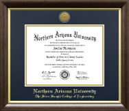 Northern Arizona University diploma frame - Gold Engraved Medallion Diploma Frame in Hampshire