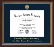 Northern Arizona University diploma frame - Gold Engraved Medallion Diploma Frame in Hampshire