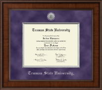 Truman State University Presidential Silver Engraved Diploma Frame in Madison