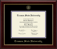 Truman State University diploma frame - Gold Embossed Diploma Frame in Gallery