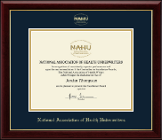 National Association of Health Underwriters certificate frame - Gold Embossed Certificate Frame in Gallery