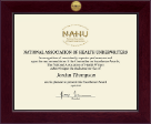 National Association of Health Underwriters certificate frame - Century Gold Engraved Certificate Frame in Cordova