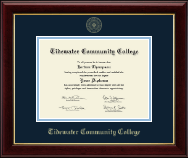 Tidewater Community College diploma frame - Gold Embossed Diploma Frame in Gallery