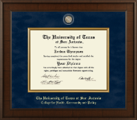 The University of Texas San Antonio diploma frame - Presidential Masterpiece Diploma Frame in Madison