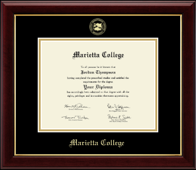 Marietta College diploma frame - Gold Embossed Diploma Frame in Gallery