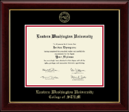 Eastern Washington University diploma frame - Gold Embossed Diploma Frame in Gallery