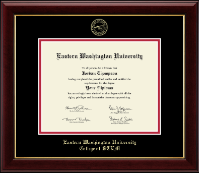 Eastern Washington University diploma frame - Gold Embossed Diploma Frame in Gallery