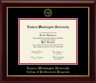 Eastern Washington University diploma frame - Gold Embossed Diploma Frame in Gallery