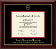 Eastern Washington University diploma frame - Gold Embossed Diploma Frame in Gallery