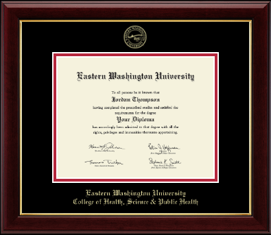 Eastern Washington University diploma frame - Gold Embossed Diploma Frame in Gallery