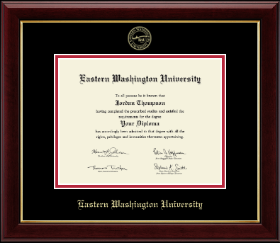Eastern Washington University diploma frame - Gold Embossed Diploma Frame in Gallery