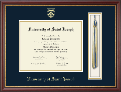 University of Saint Joseph in Connecticut diploma frame - Tassel & Cord Diploma Frame in Newport
