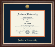 Auburn University Gold Engraved Medallion Diploma Frame in Hampshire