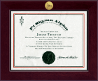 Pi Sigma Alpha Honor Society Century Gold Engraved Certificate Frame in Cordova