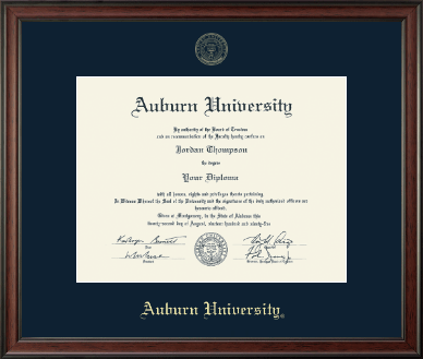 Auburn University diploma frame - Gold Embossed Diploma Frame in Studio
