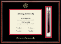 Victory University diploma frame - Tassel & Cord Diploma Frame in Southport