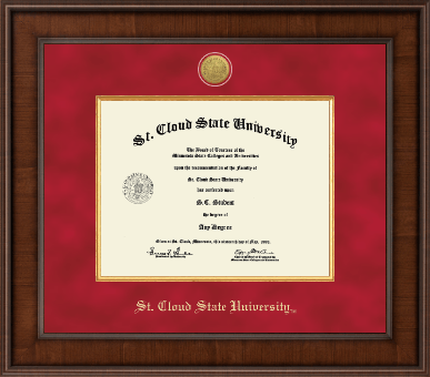 St. Cloud State University diploma frame - Presidential Gold Engraved Diploma Frame in Madison