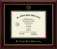 St. Cloud State University Gold Embossed Diploma Frame in Gallery