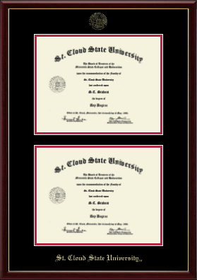 St. Cloud State University diploma frame - Double Diploma Frame in Galleria