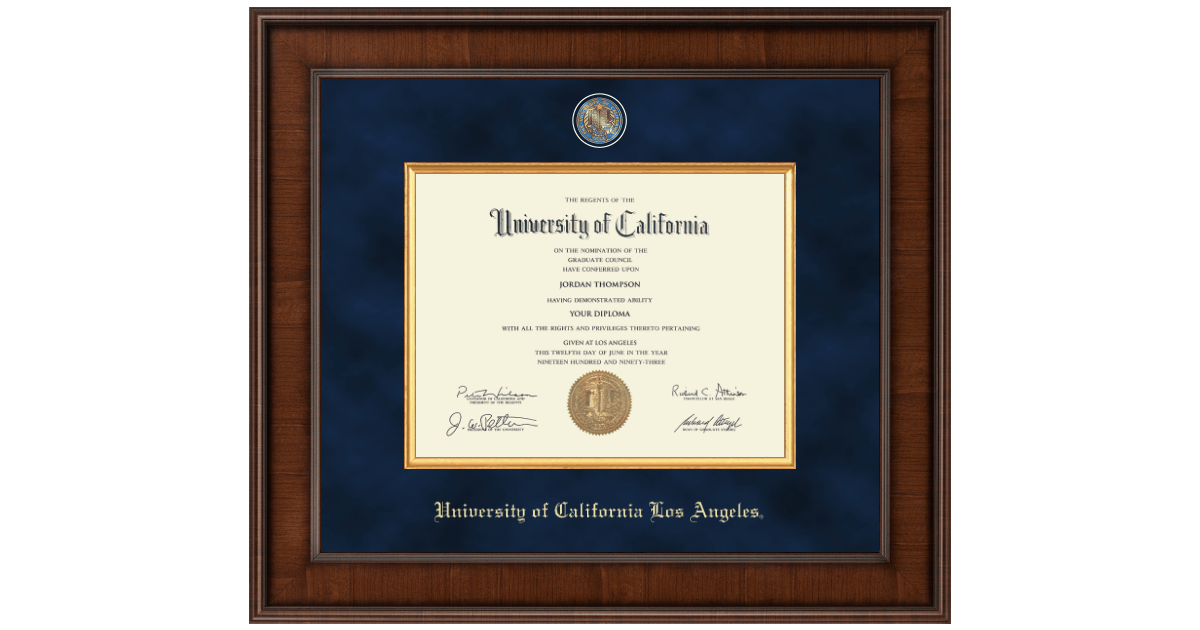 UCLA Diploma Frames & Degree Frames Church Hill Classics