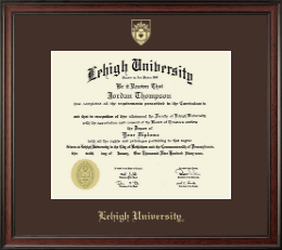 Gold Embossed Diploma Frame