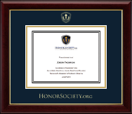 HonorSociety.org Gold Embossed Certificate Frame in Gallery