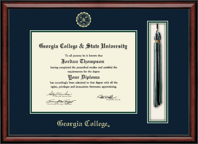 Georgia College diploma frame - Tassel & Cord Diploma Frame in Southport