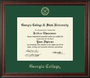 Georgia College diploma frame - Gold Embossed Diploma Frame in Studio