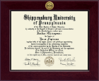 Shippensburg University Century Gold Engraved Diploma Frame in Cordova