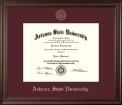Arizona State University Gold Embossed Diploma Frame in Studio