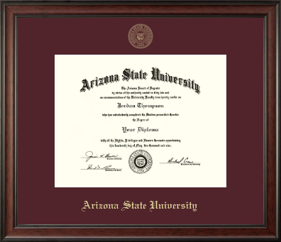 Arizona State University diploma frame - Gold Embossed Diploma Frame  in Studio