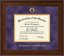 University of the Ozarks Presidential Gold Engraved Diploma Frame in Madison