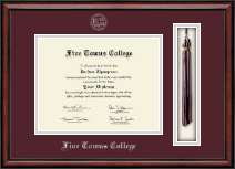 Five Towns College diploma frame - Tassel & Cord Diploma Frame in Southport
