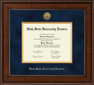 Utah State University Eastern diploma frame - Presidential Gold Engraved Diploma Frame in Madison